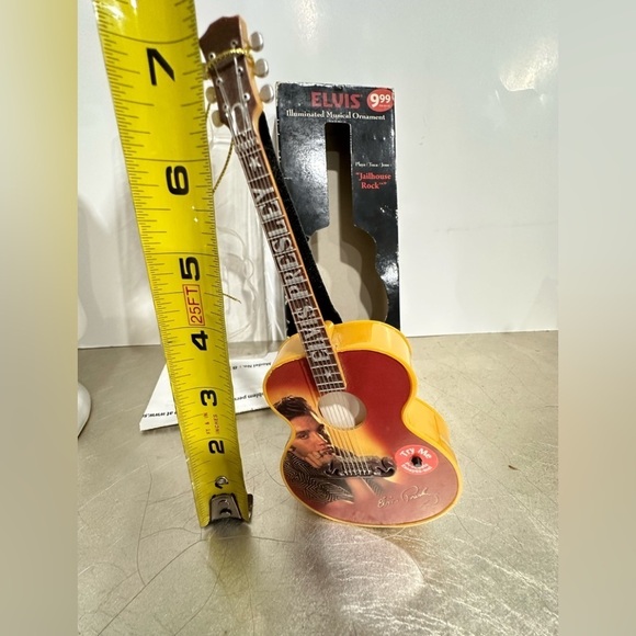 Vintage Elvis Illuminated Musical Ornament Jailhouse Rock Elvis Presley NEW - Picture 8 of 8